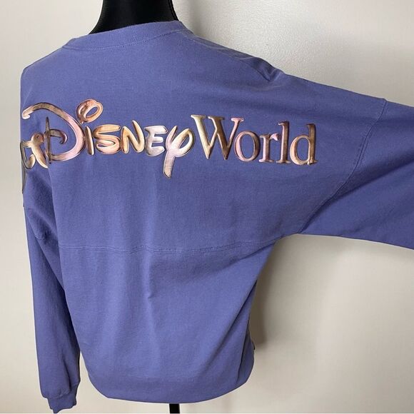 Disney Spirit Jersey Top 50th Walt Disney World WDW Long Sleeve Purple Small - Picture 5 of 12